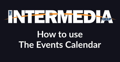 How to use The Events Calendar